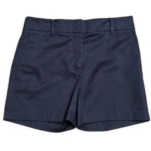 Ann Taylor Petite Tailored Shorts Women's Size 2P Black Flat Front Cotton NWOT